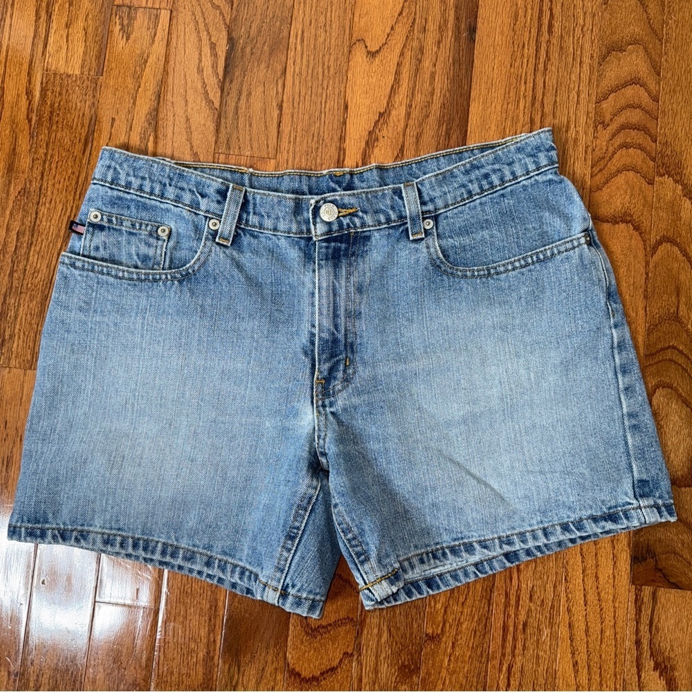 Vintage Ralph Lauren High Waist Denim Saturday Shorts Rare Size 10